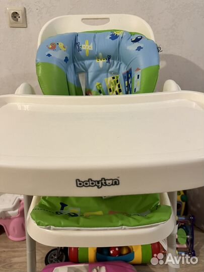 Стул для кормления babyton tasty green