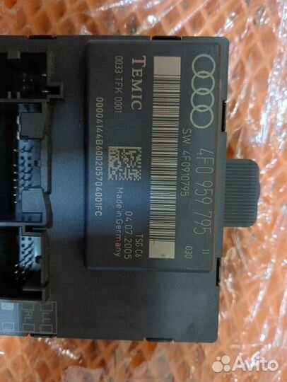 Блок управления Audi A6 C6 4F AUK 2006