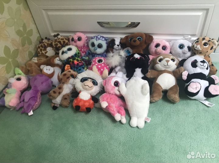 Плюшевые игрушки с блестящими глазками TY