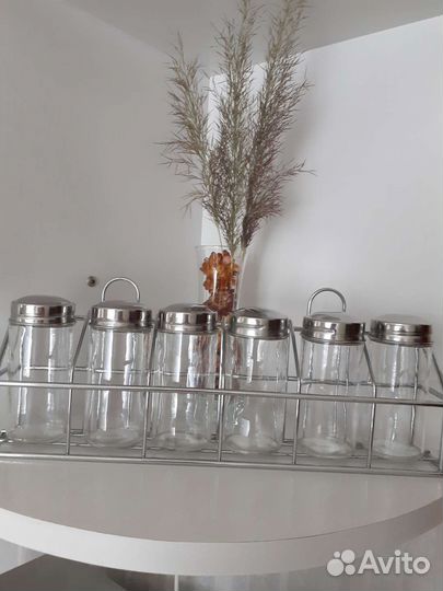 Набор для специй на подставке 7 предметов