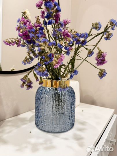 Ваза для цветов цветное стекло