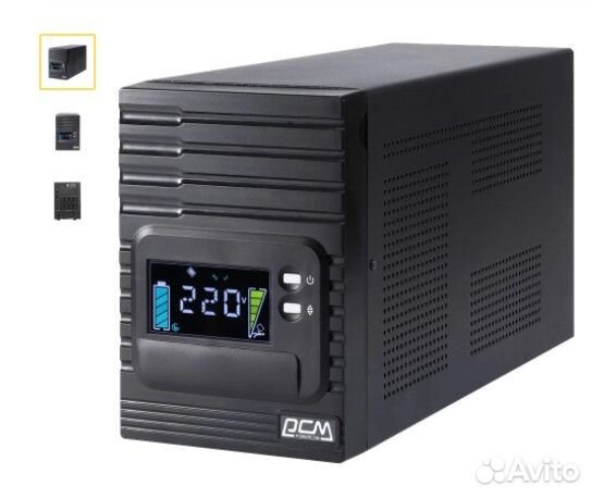 Ибп Powercom smart king PRO+ 3000-II LCD