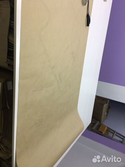 Печать лекал, выкроек, раскладок