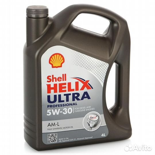 Масло Shell моторное 5W30 Helix Ultra SN A5/B5 4л