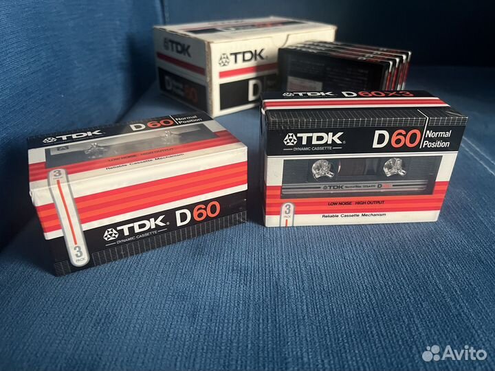 Аудиокассета TDK D-60 Japan 1982