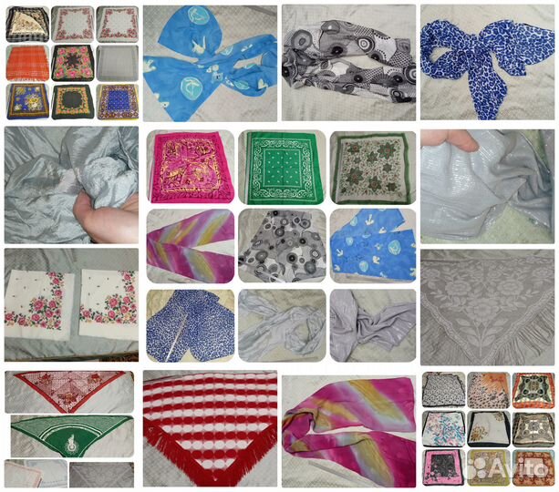 Разные Платки, Косынки, Бандана Шарфы. Все Чистые