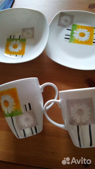 Фарфоровый набор посуды на двоих