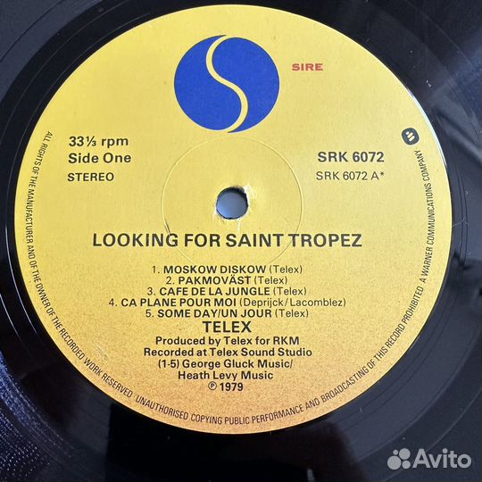 Telex - Looking for saint tropez UK 1979