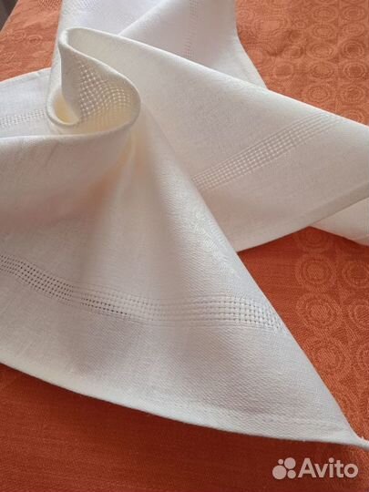 Салфетки жаккардовые белые 45*45 новые