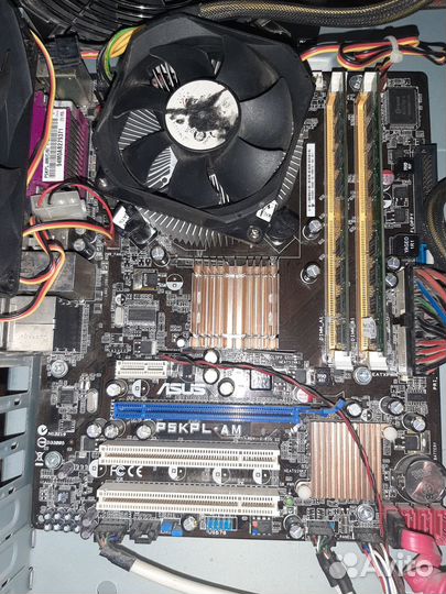 Комплект материнка S775+Core 2 Quad Q9400+DDR2 2x2