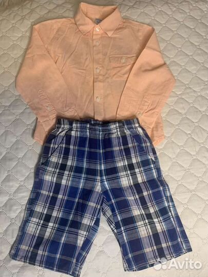 Рубашка, шорты на мальчика