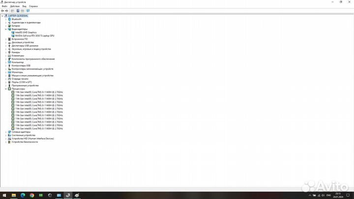 Ноутбук Asus i5-11400 6 ядер RTX 3050Ti 16GB RAM