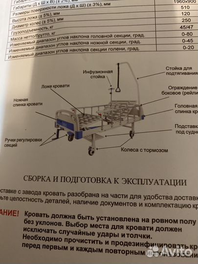 Медицинская кровать