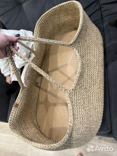 Вязанная люлька ручной работы для переноски