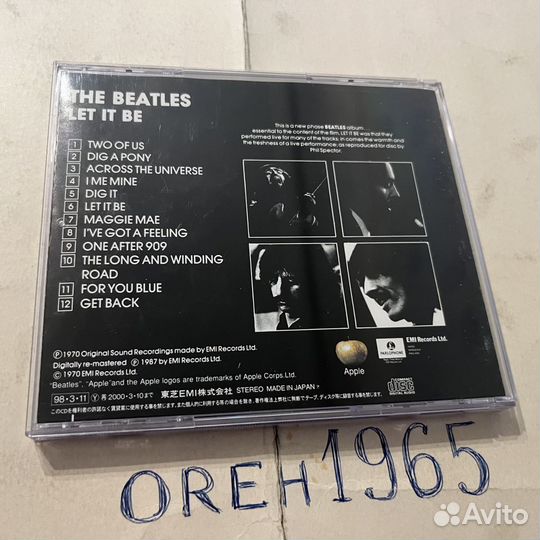 The Beatles – Let IT Be (CD). 1998, Japan, 24 стр