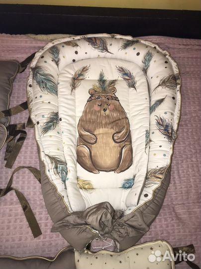 Бортики в кроватку,гнездо,одеяло,простынь,балдахин