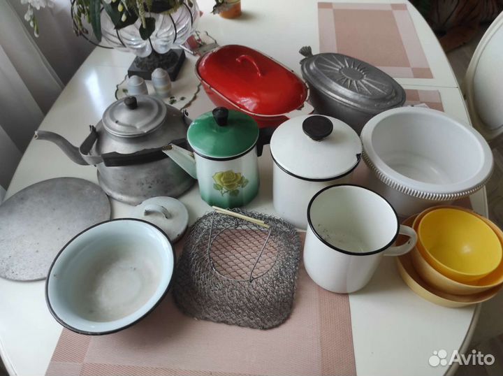 Посуда эмаль алюминий чугун СССР