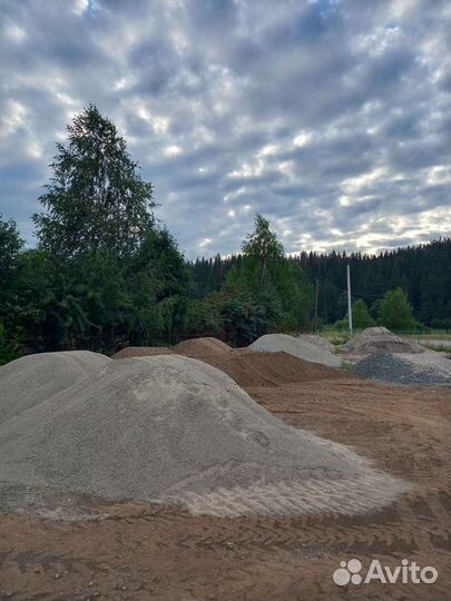 Щебень, Скала, пгс, песок, отсев, асфальт чернозем