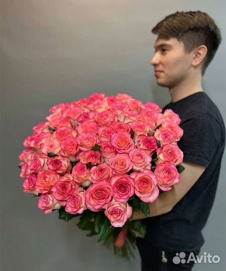 Букет роз с доставкой без посредников от 15 шт