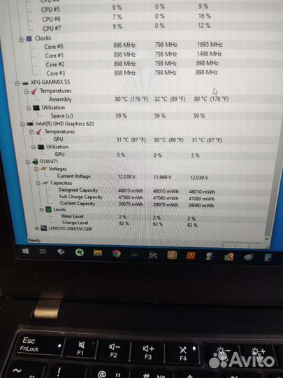 Lenovo x280 i5/8/256 FHD touch