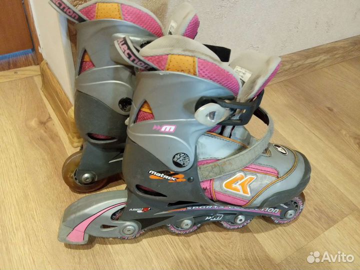 Роликовые коньки детские раздвижные