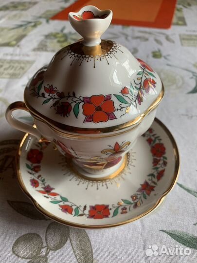 Чайная пара с крышкой