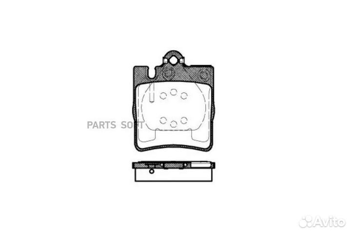 Колодки торм.зад. 070900