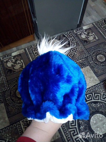 Карнавальная шапка снеговика