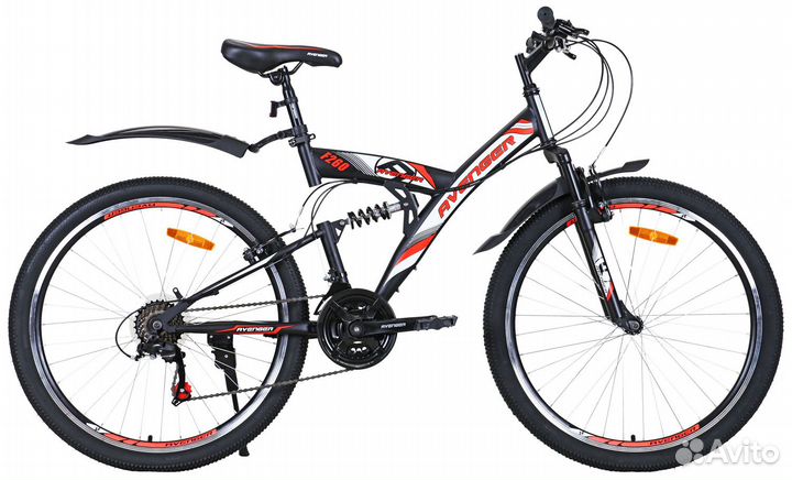 Велосипед двухподвесный Avenger 26