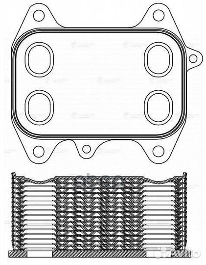 Радиатор масляный VW Golf VI (08) /Tiguan (08)