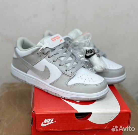 Nike sb dunk low grey размеры 36-45