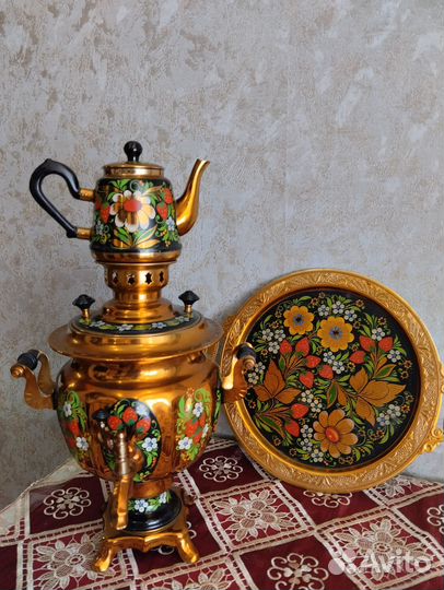 Самовар электрический расписной