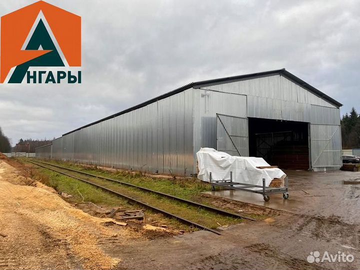 Каркасный ангар новый