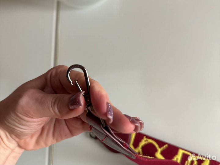 Новый плечевой ремень на сумку бордовый