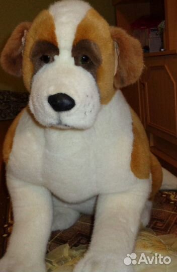 Собака плюшевая большая