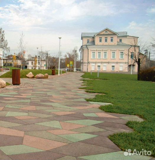 Тротуарная плитка, брусчатка формы Оригами