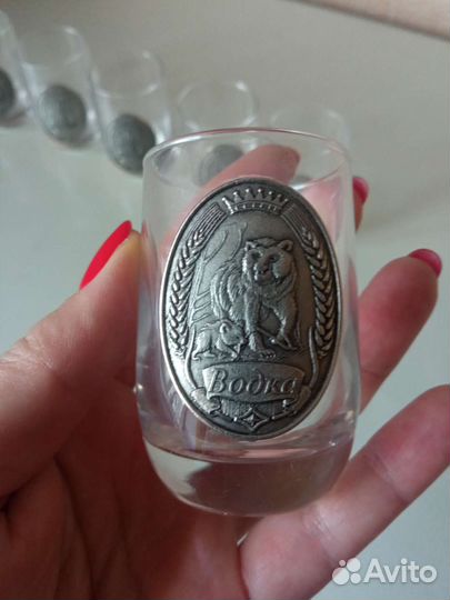 Стопка водка медведь