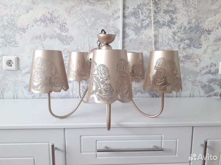 Люстра потолочная бу