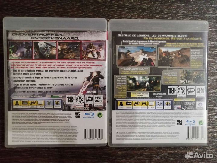 Haze, Unreal Tournament 3. Диски для PS3