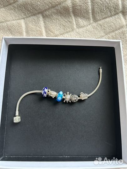 Браслет пандора с шармами