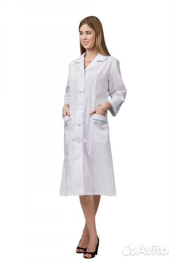 Медицинский халат женский/ белый/ 60