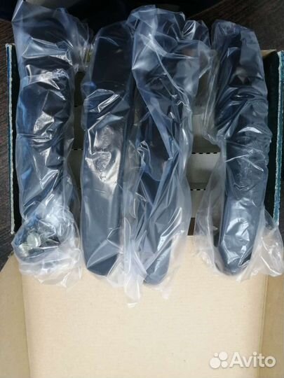 Евро ручки для ваз гранта и калина черные комплект