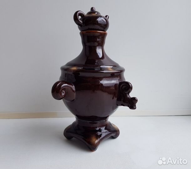 Самовар. Обливная керамика. Период СССР