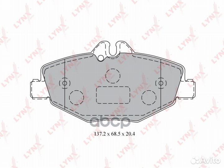 Колодки тормозные дисковые перед BD5323 LYN