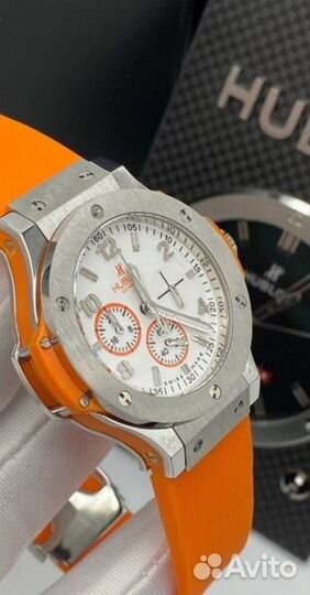 Часы женские оранжевые кварцевые