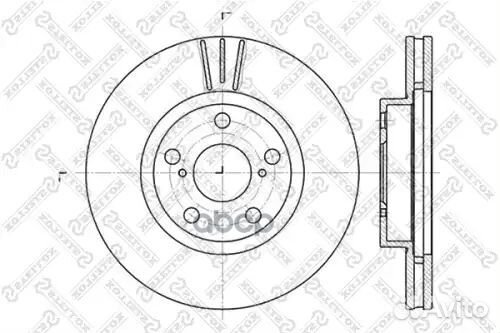 Диск торм. пер. toyota avensis all 97-01 перед