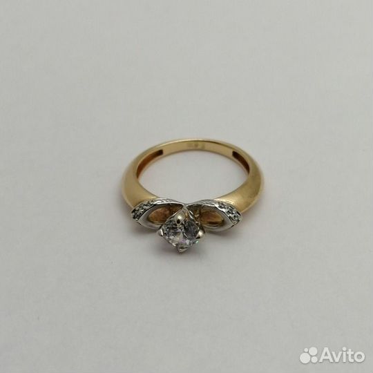 Гр19 Кольцо с камнями,золото,585 (24692)