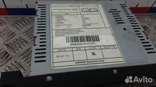 Магнитола chevrolet aveo 1 (BBR02I401)