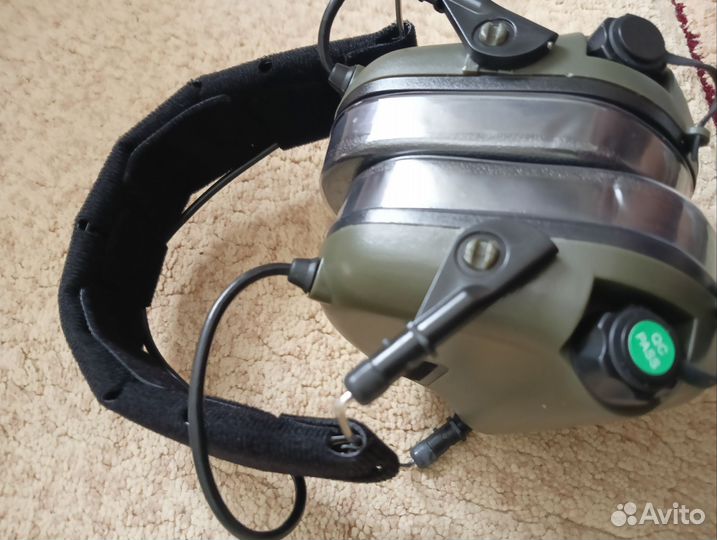 Стрелковые активные наушники Earmor M31 (green)