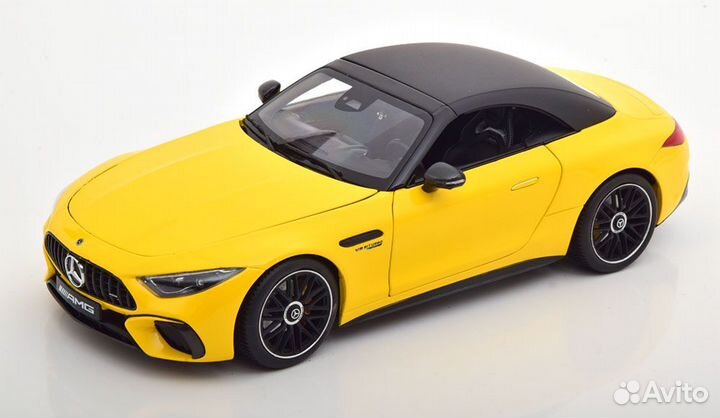 1/18 2022 Mercedes AMG SL 63 (R232) желтый iScale